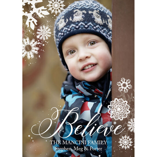 Believe Holiday Photo Cards